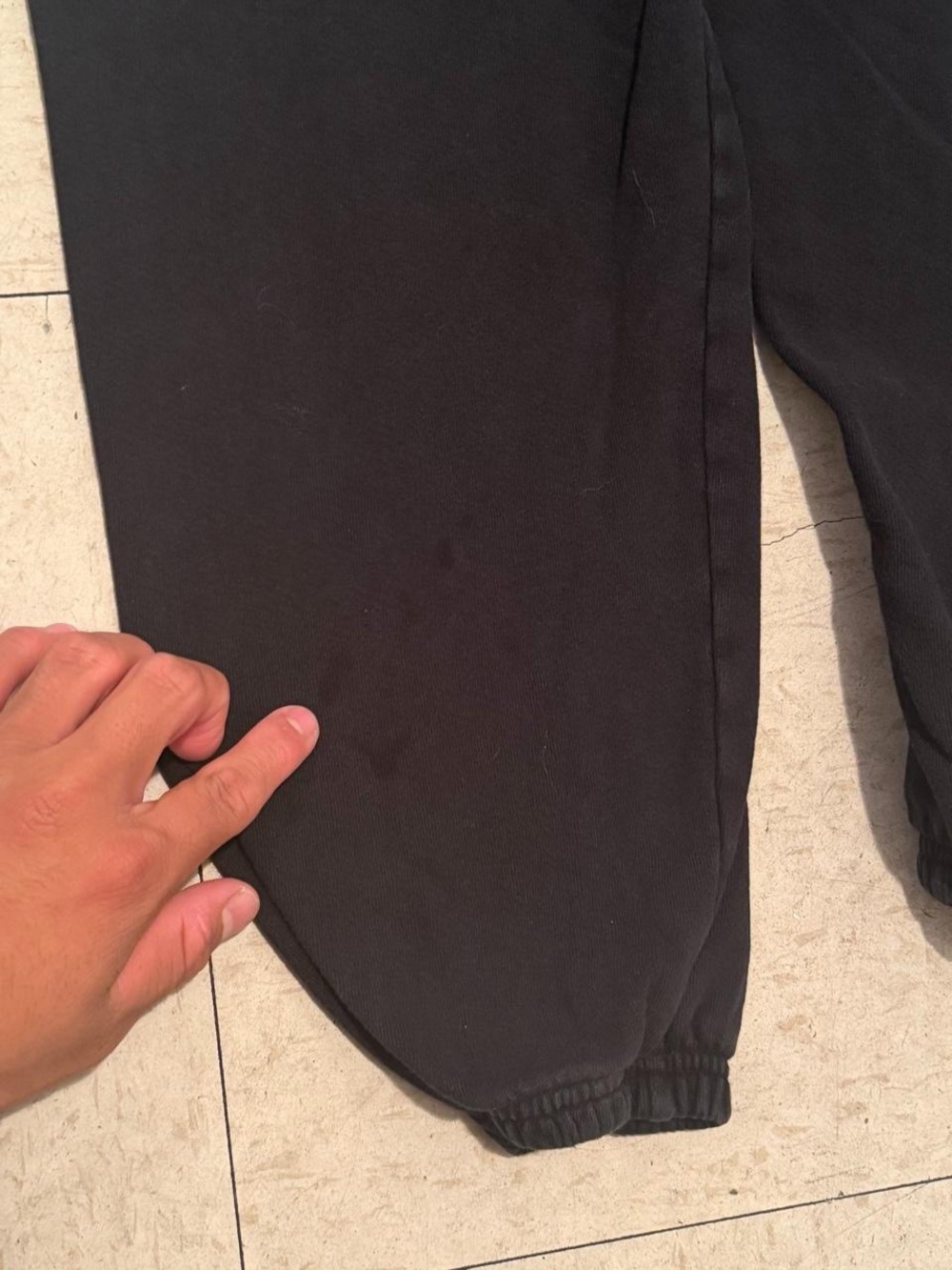 freecity Black Jogger Pants with Gold Dove Accent - Picture 4 of 5